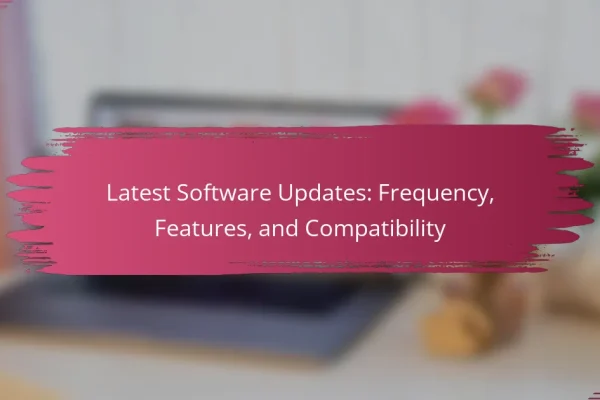 Latest Software Updates: Frequency, Features, and Compatibility